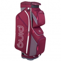 DIRECT BAGS TRAVERSE 191 CART BAG GARNET/HEATHER GREY 34149-110